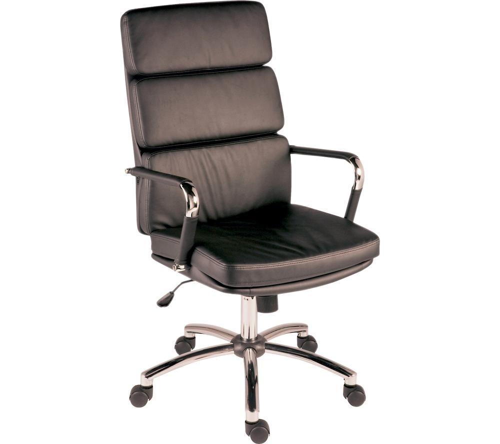 TEKNIK Deco 1097BLK Faux-Leather Tilting Executive Chair - Black