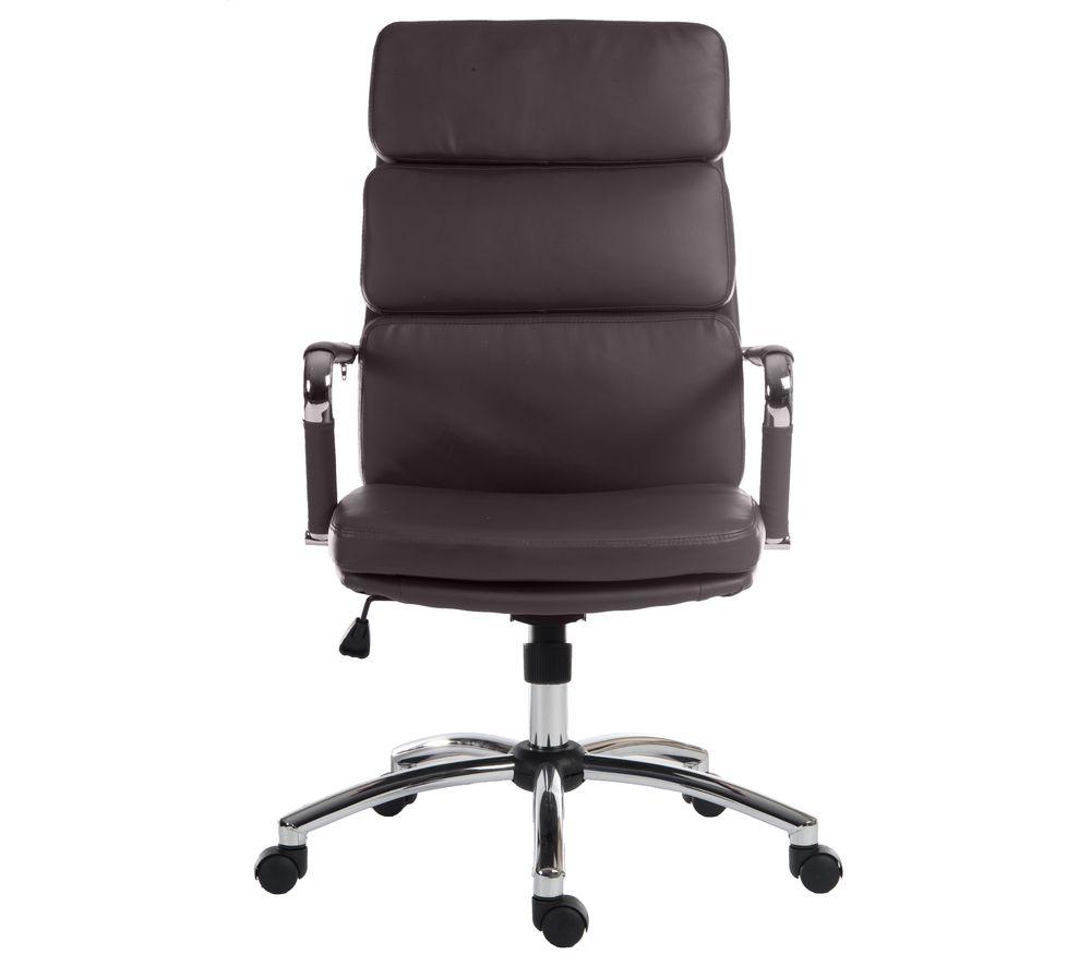 Teknik Deco 1097Bn Faux-Leather Tilting Executive Chair - Brown