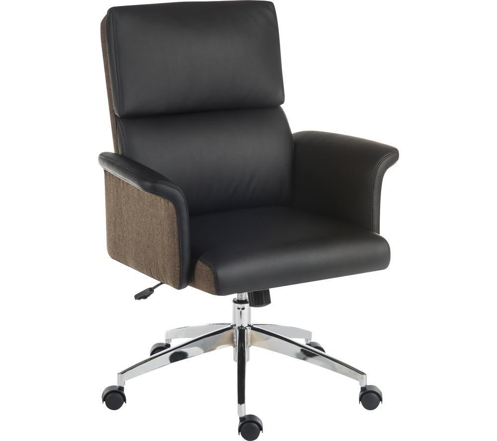 TEKNIK Elegance Medium Faux-Leather Executive Chair - Black & Brown