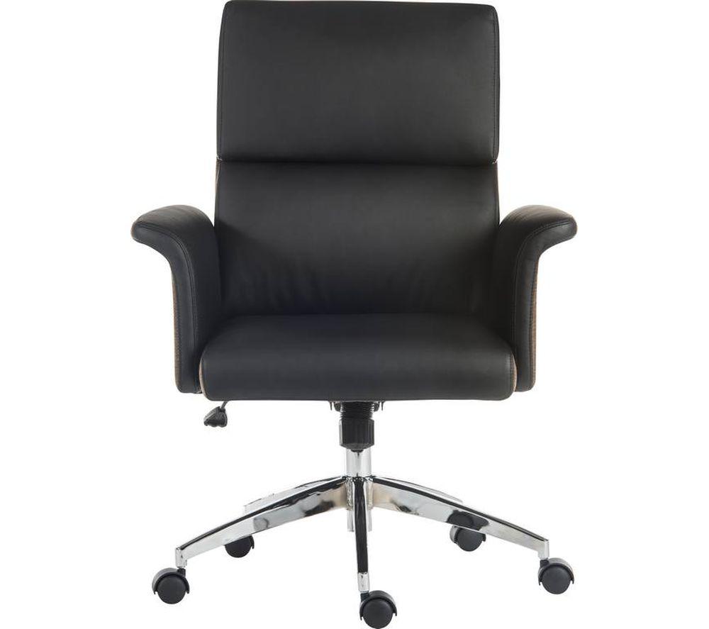 Teknik Elegance Medium Faux-Leather Executive Chair - Black & Brown