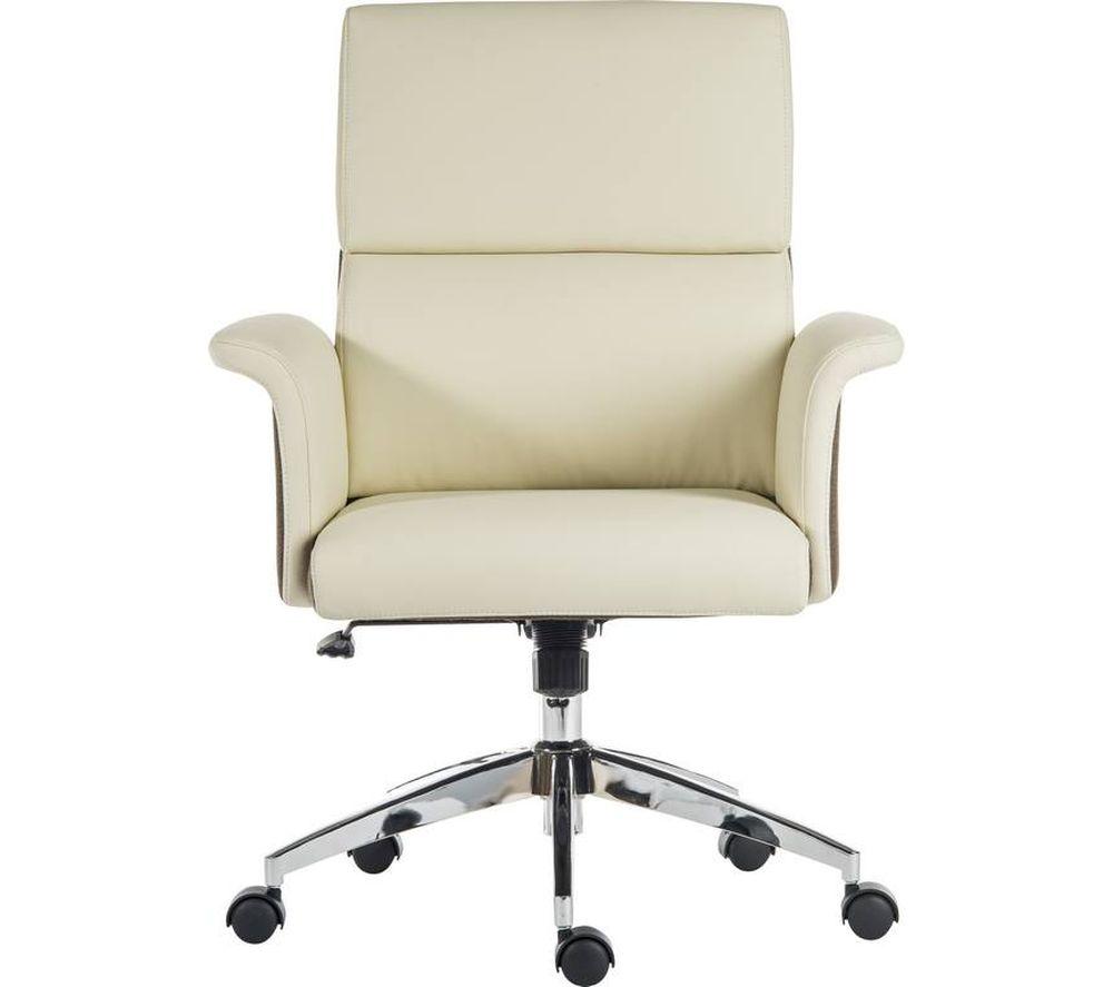 TEKNIK Elegance Medium Faux-Leather Executive Chair - Cream & Brown