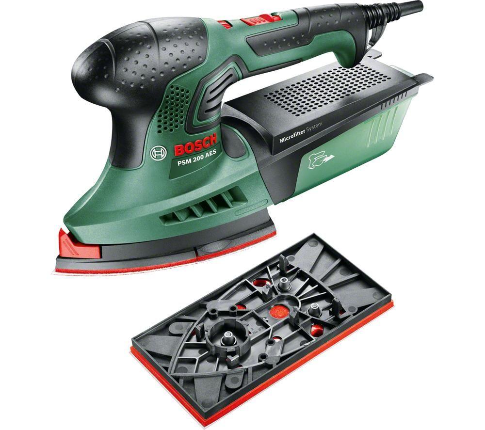 BOSCH PSM 200 AES Multi Sander - Green & Black image number 4 of 10