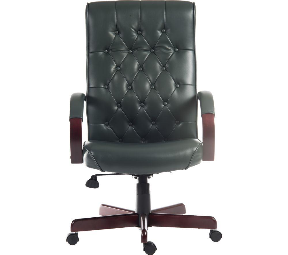 Teknik Warwick Bonded-Leather Tilting Executive Chair - Green