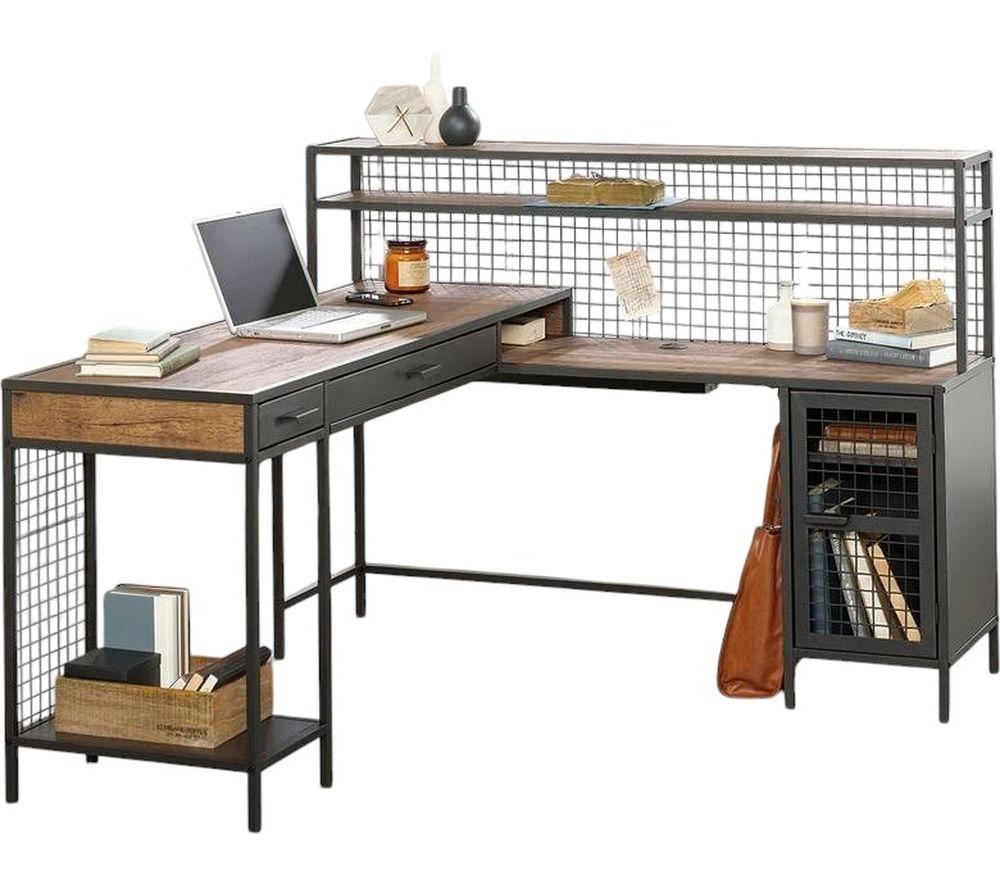 Oak l deals desk