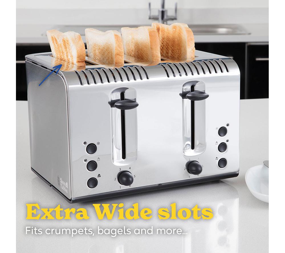 RUSSELL HOBBS Buckingham 20750 4-Slice Toaster - Stainless Steel image number 3 of 6
