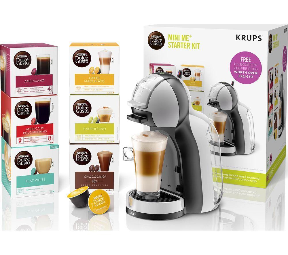 DOLCE GUSTO by Krups Mini Me KP123B41 Coffee Machine Starter Kit - Grey & Black