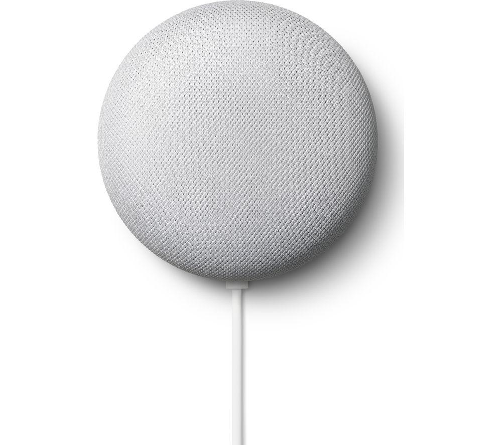 GOOGLE Smart Clock with Google Assistant & Chalk Google Nest Mini (2nd Gen) Bundle image number 6 of 11