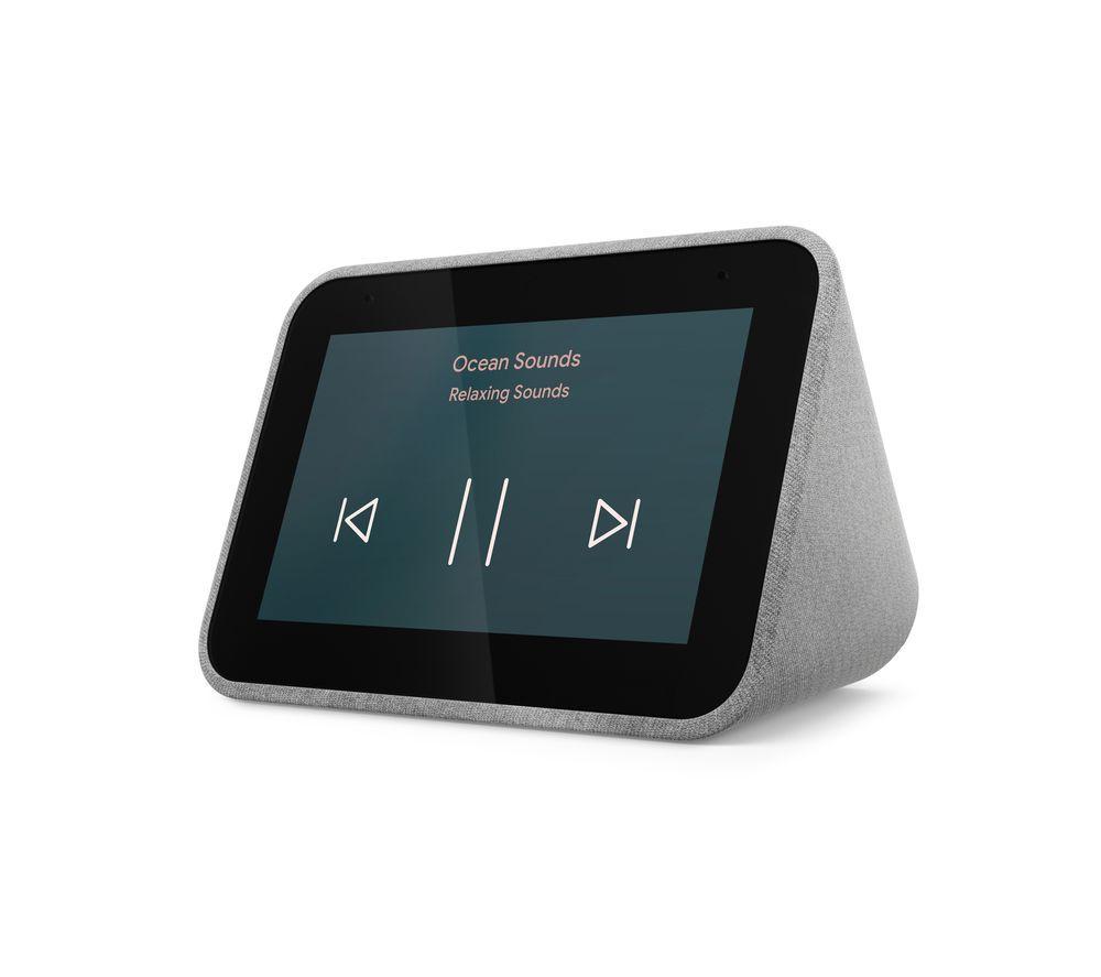 GOOGLE Smart Clock with Google Assistant & Chalk Google Nest Mini (2nd Gen) Bundle image number 8 of 11