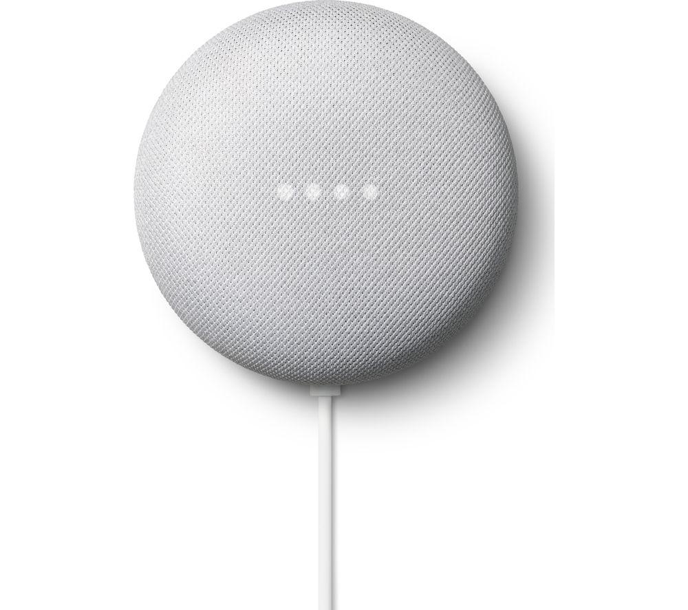 GOOGLE Smart Clock with Google Assistant & Chalk Google Nest Mini (2nd Gen) Bundle image number 9 of 11