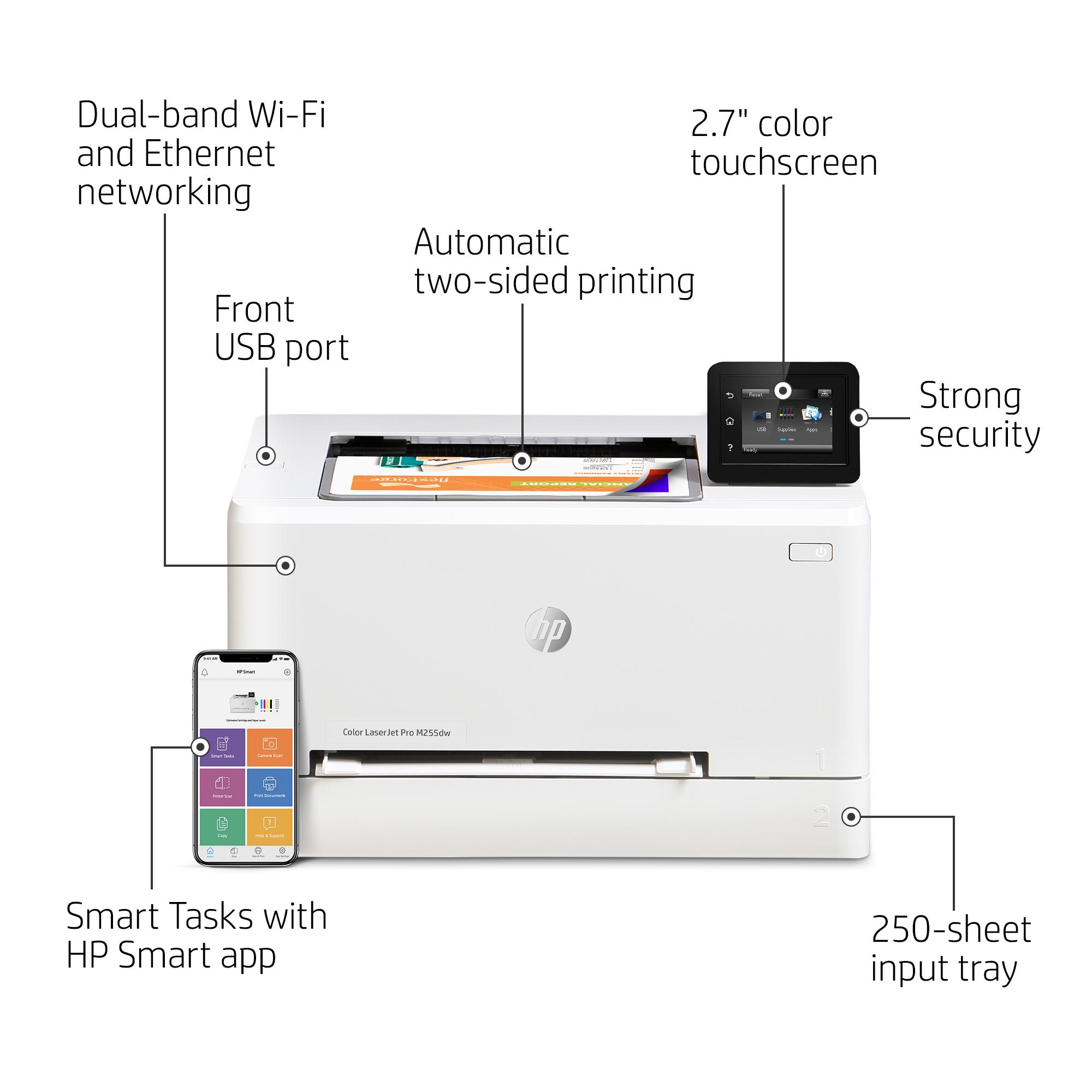 Buy HP Color LaserJet Pro M255dw Wireless Laser Printer Currys