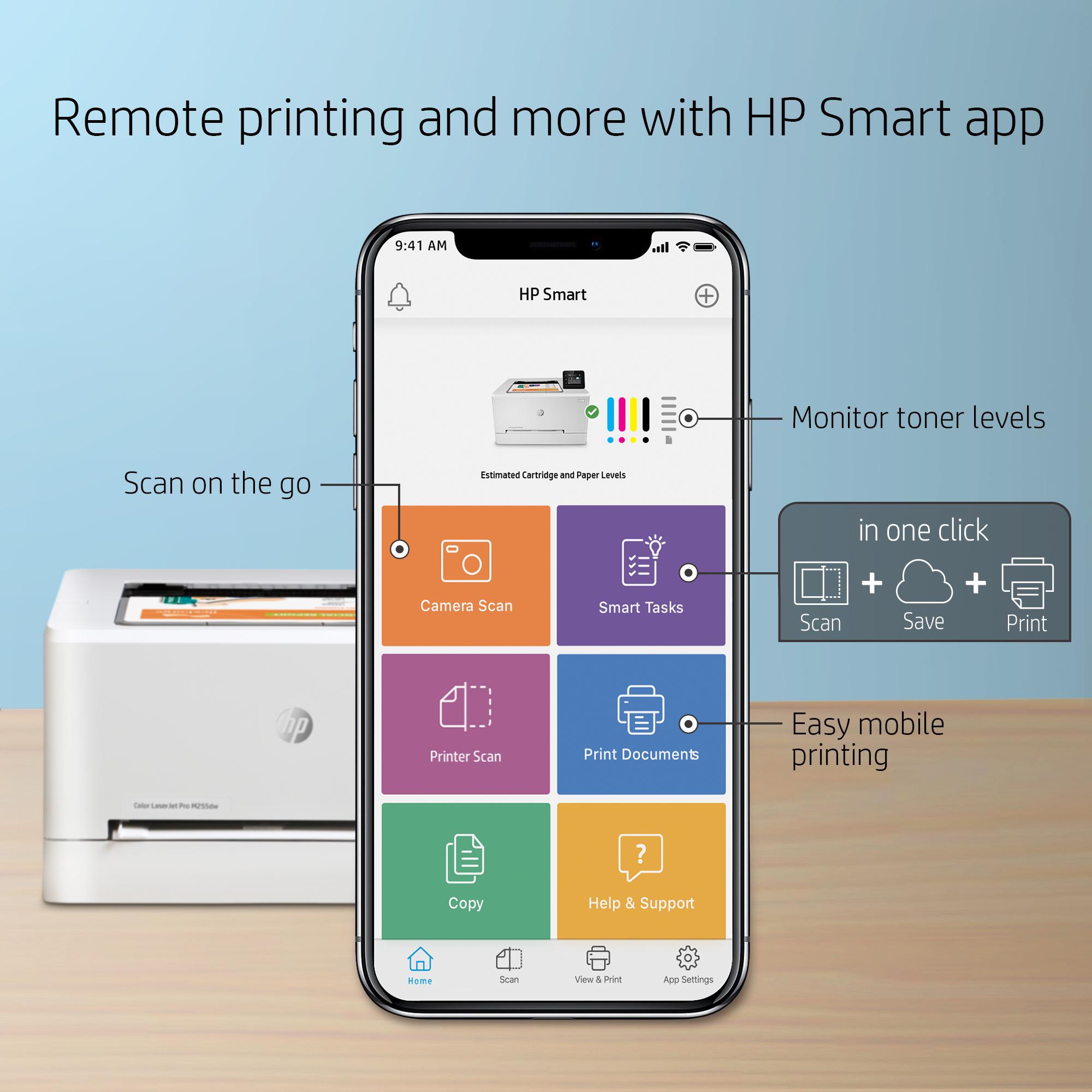 Buy HP Color LaserJet Pro M255dw Wireless Laser Printer Currys
