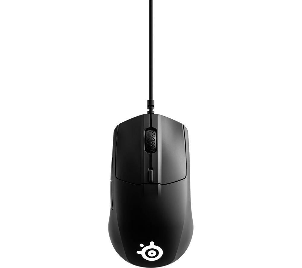 SteelSeries Rival 3 - Gaming Mouse - 8,500 CPI TrueMove Core Optical Sensor - 6 Programmable Buttons - Split Trigger Buttons - Black