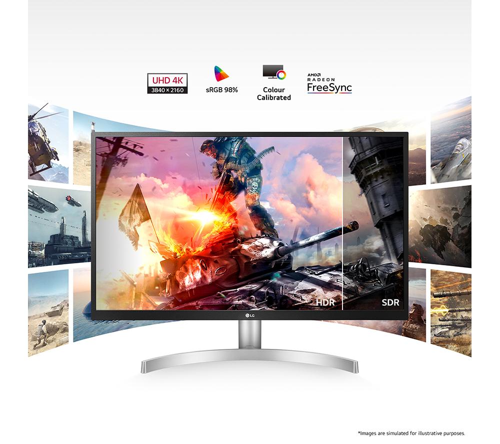Buy LG UltraGear 27UL500P-W 4K Ultra HD 27” IPS LCD Monitor - White