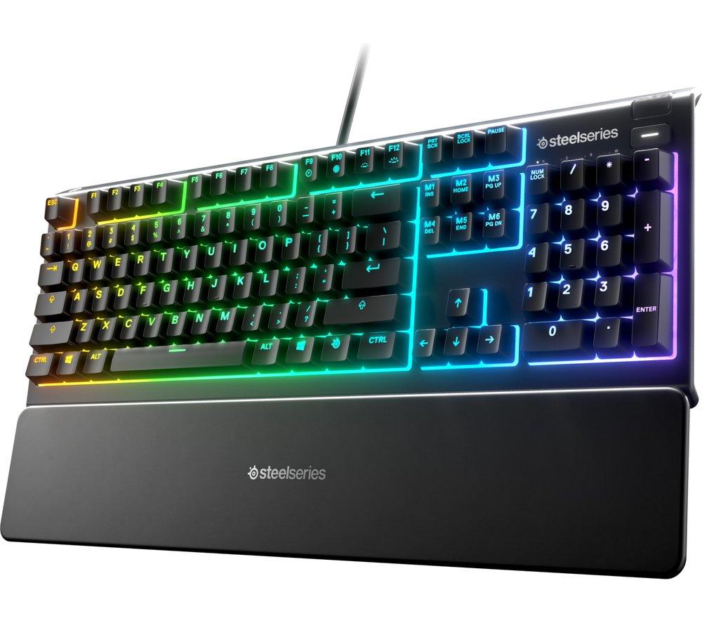 STEELSERIES Apex 3 Gaming Keyboard, Black