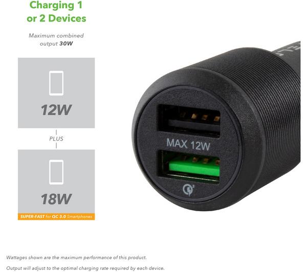 VELD Super-Fast 2 VC30CB Universal USB Car Charger image number 1