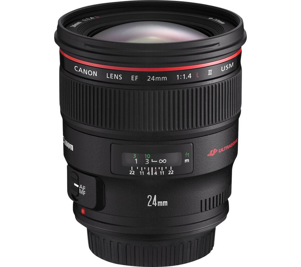 Buy CANON EF 24mm II USM Wide-angle Prime Lens Currys