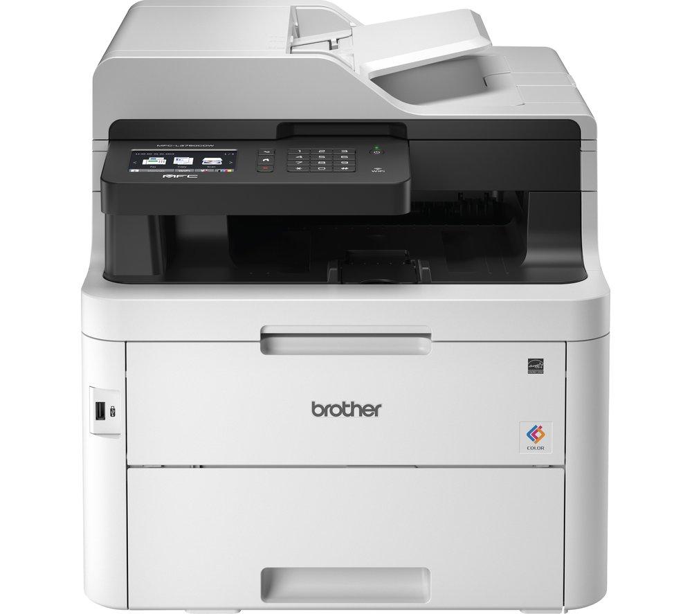 BROTHER MFCL3750CDW All-in-One Laser Printer with Fax, Silver/Grey