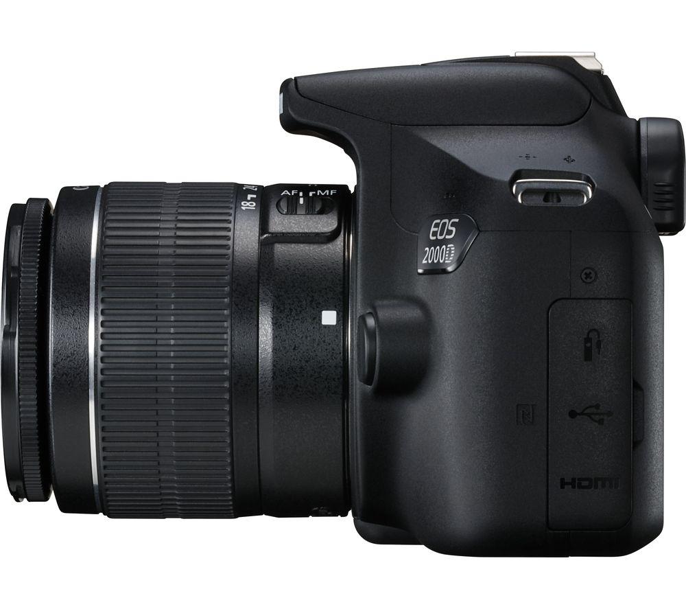 CANON EOS 2000D DSLR Camera with EF-S 18-55 mm f/3.5-5.6 III & EF 75-300 mm f/4-5.6 III Lens image number 7 of 9