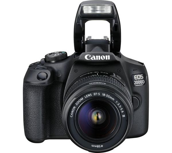 CANON EOS 2000D DSLR Camera with EF-S 18-55 mm f/3.5-5.6 III & EF 75-300 mm f/4-5.6 III Lens image number 7