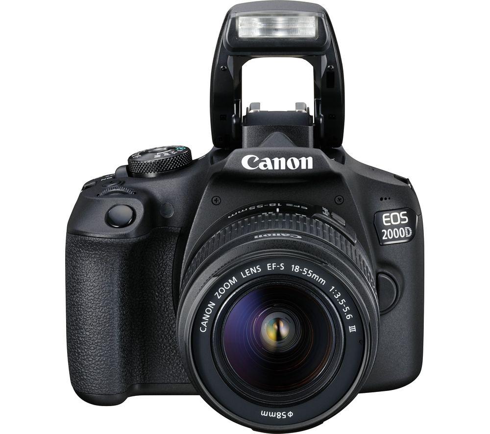 CANON EOS 2000D DSLR Camera with EF-S 18-55 mm f/3.5-5.6 III & EF 75-300 mm f/4-5.6 III Lens image number 8 of 9