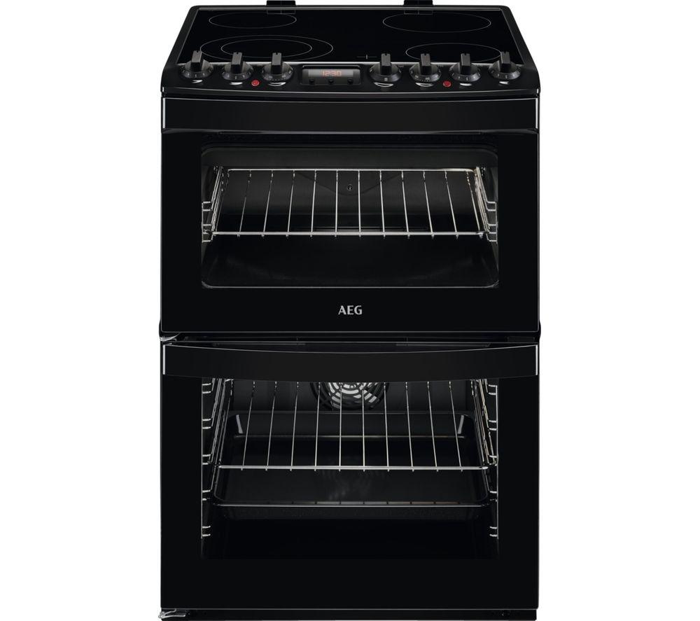 AEG CCB6740ACB 60 cm Electric Ceramic Cooker – Black, Black