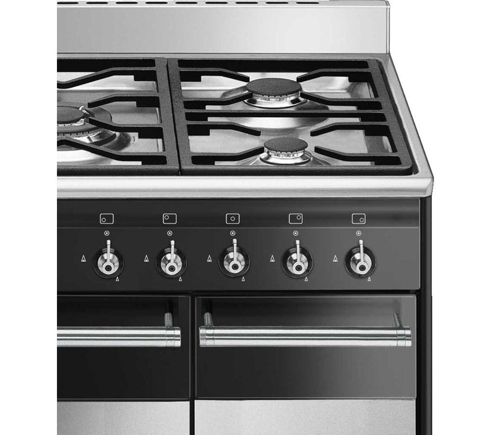 Buy SMEG SUK92MBL91 Concert 90 cm Dual Fuel Range Cooker Black Currys