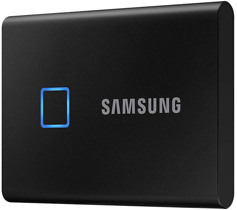 Image of SAMSUNG T7 Touch External SSD - 1 TB, Black, Black