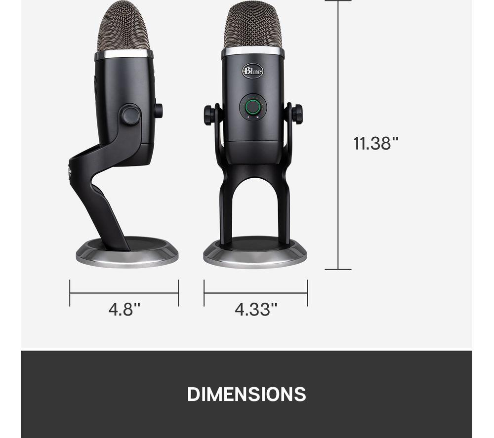 Buy BLUE Yeti X USB Streaming Microphone - Blackout | Currys