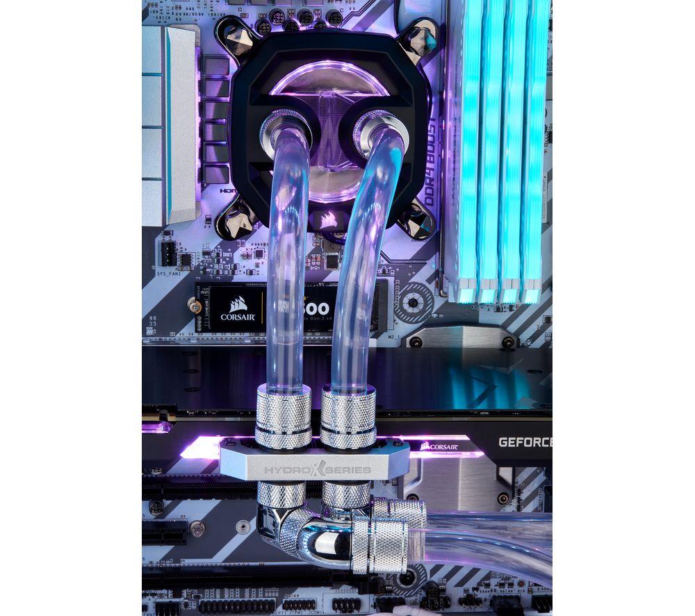 CORSAIR Hydro X Series XF Hardline 90&deg; 12 mm Fitting - Chrome, Pack of 2 image number 8 of 8