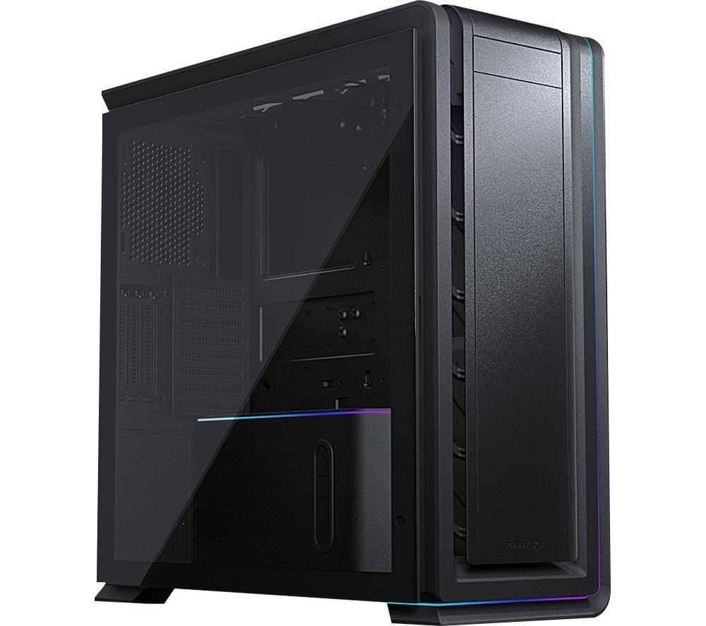 Phanteks Enthoo 719 High Performance Full-Tower – Tempered Glass, Aluminum Panels, Dual System/PSU Support, Massive Storage, Fan Hub, Digital-RGB Lighting, Black