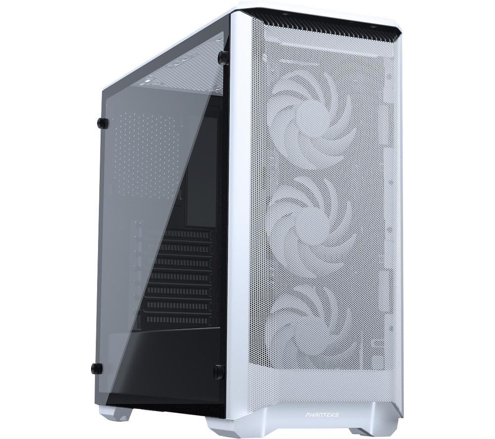 PHANTEKS Eclipse P400A RGB ATX Mid-Tower PC Case - White, White