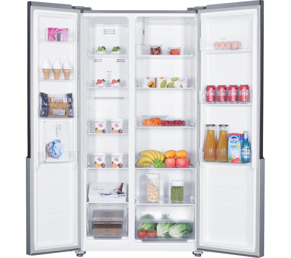 Buy LOGIK LSSBSS20 AmericanStyle Fridge Freezer Inox Currys
