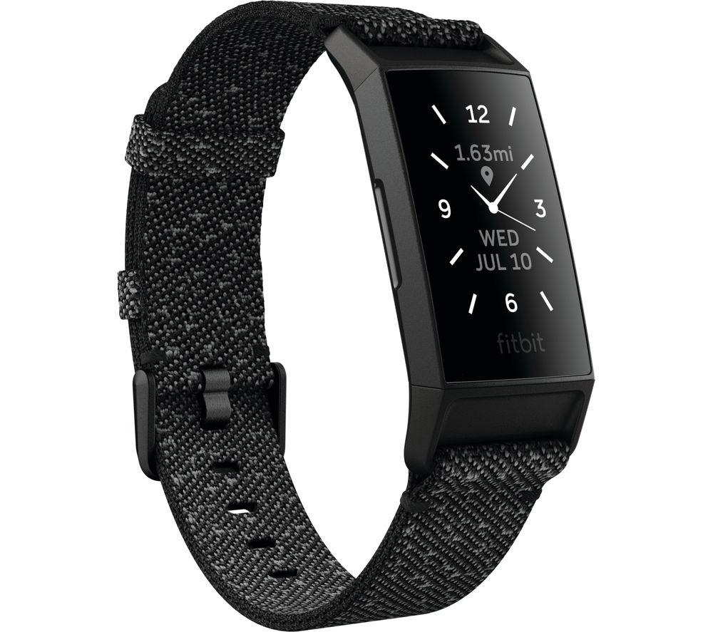 Image of FITBIT Charge 4 Fitness Tracker - Granite Black, Universal