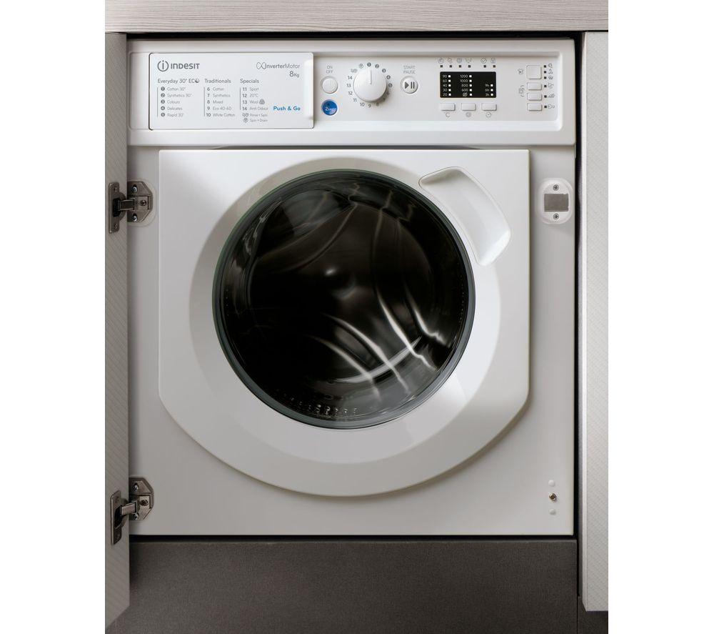INDESIT BIWMIL81284 Integrated 8 kg 1200 Spin Washing Machine