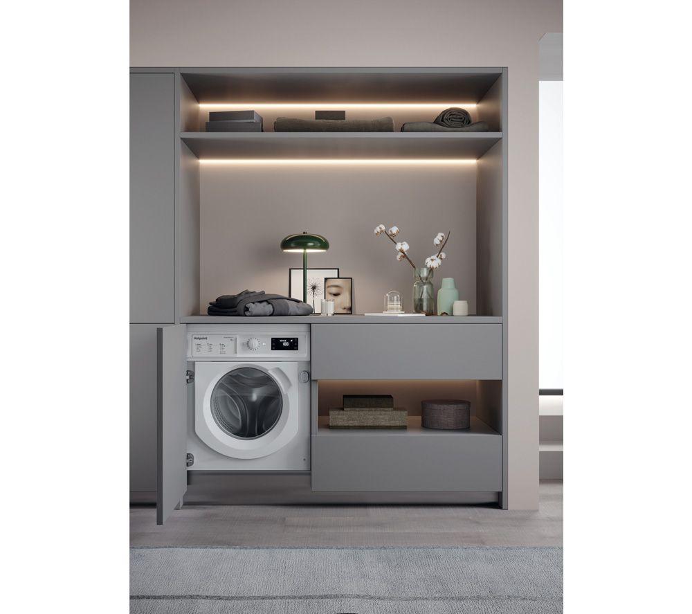 INDESIT BIWMIL81284 Integrated 8 kg 1200 Spin Washing Machine image number 3 of 10