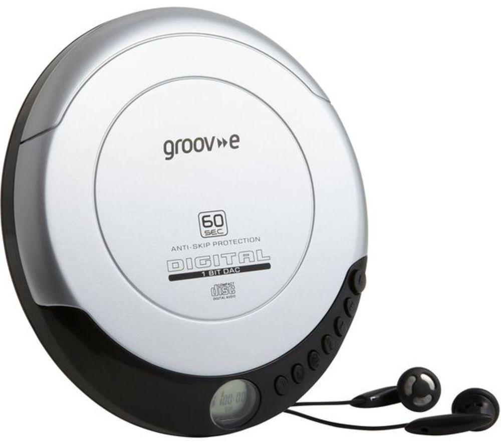 Image of Groov-E Retro GV-PS110-SR Personal CD Player - Silver