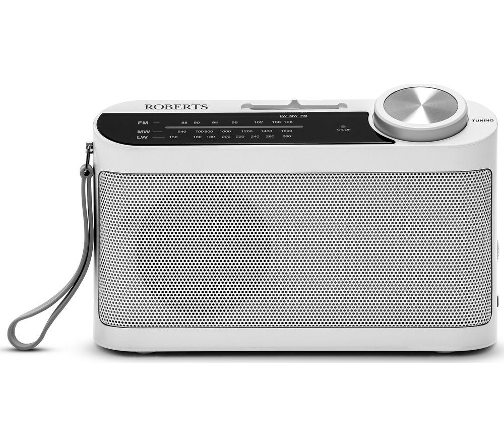 ROBERTS Classic 993 Portable FM/AM Radio - White, White