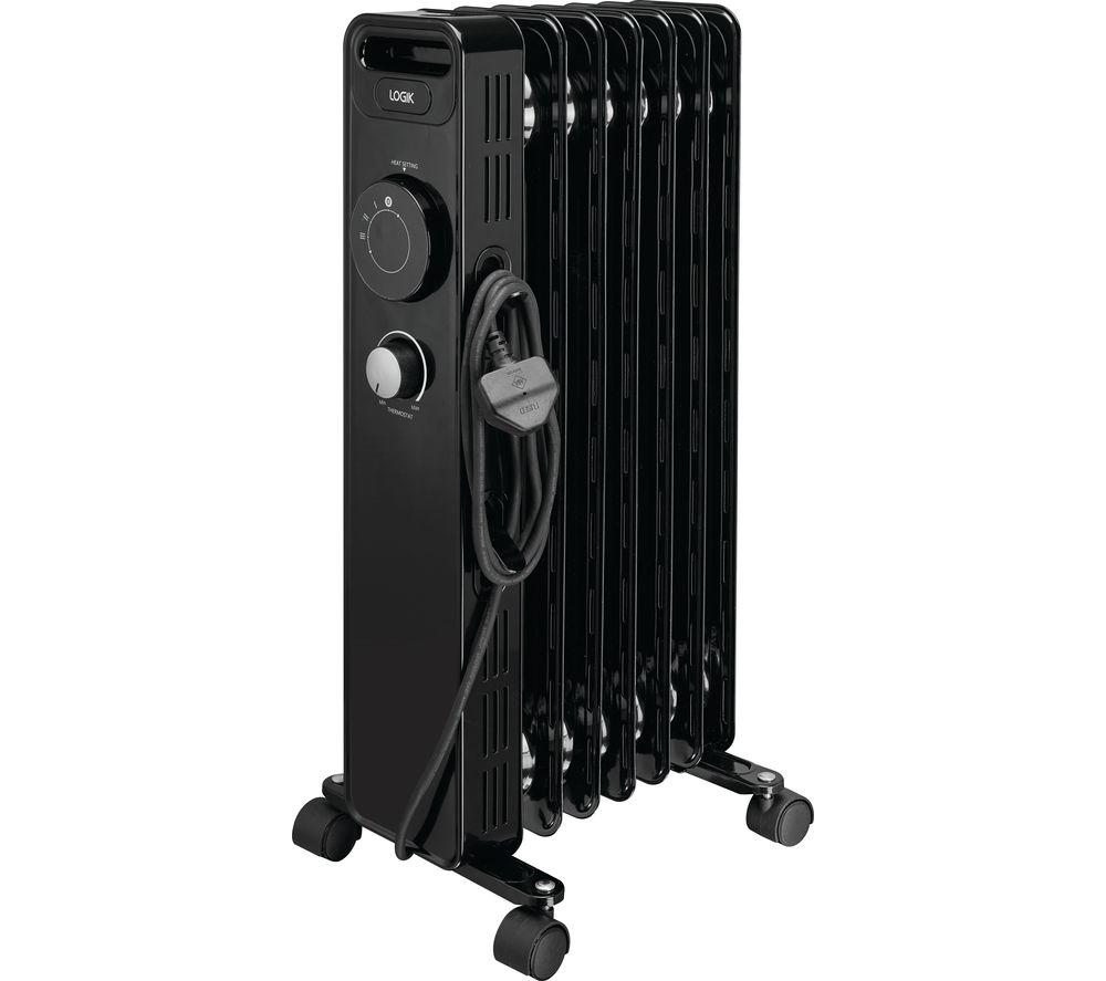 LOGIK L15OFR20 Portable Oil filled Radiator Black