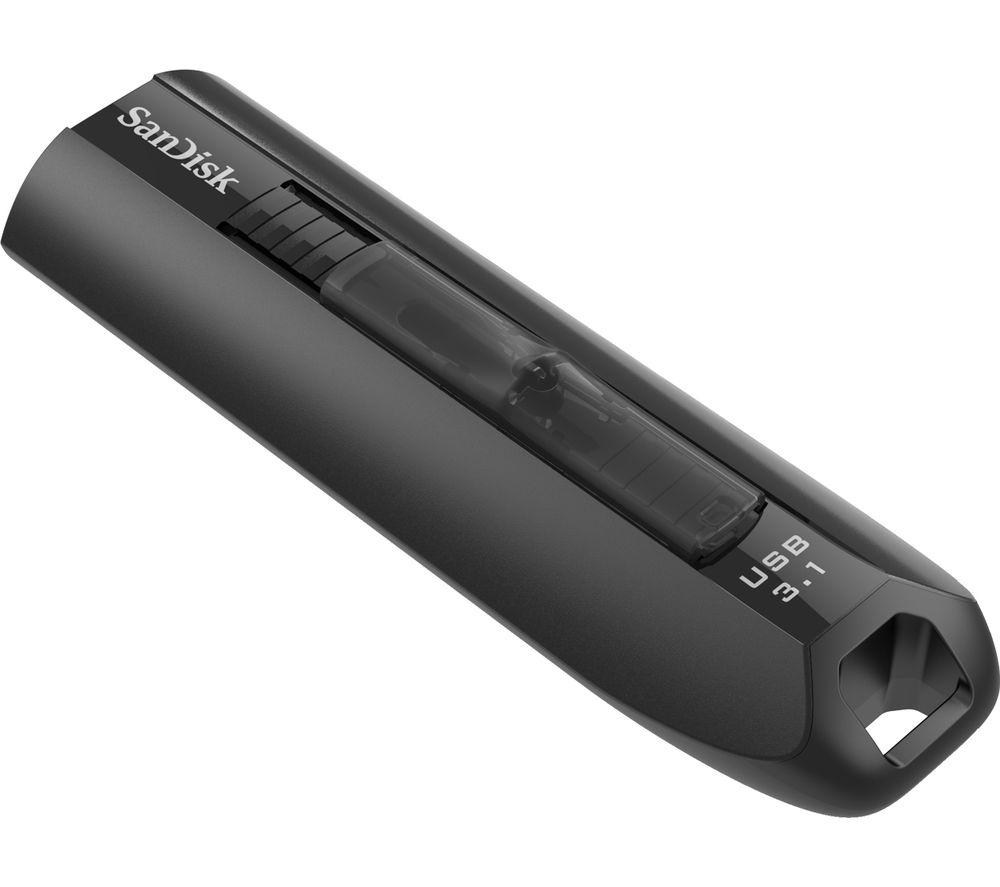 Image of SANDISK Extreme Go USB 3.1 Memory Stick - 128 GB, Black, Black