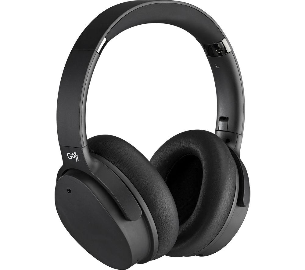GOJI GTCNCPM21 Wireless Bluetooth Noise-Cancelling Headphones - Black, Black