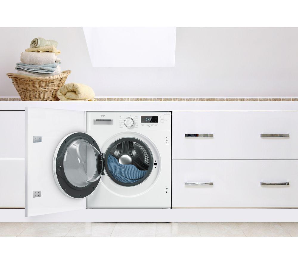 Buy LOGIK LIW814W20 Integrated 8 kg 1400 Spin Washing Machine Currys