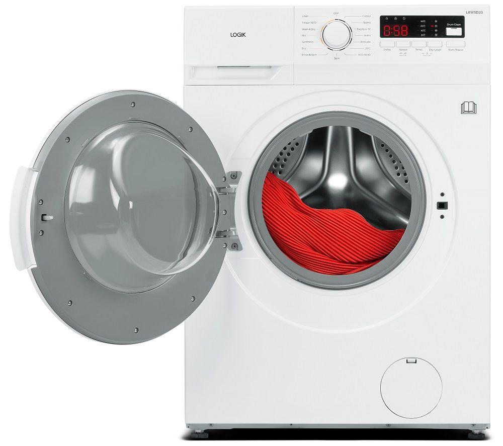 Buy LOGIK L8W5D20 8 kg Washer Dryer White Currys