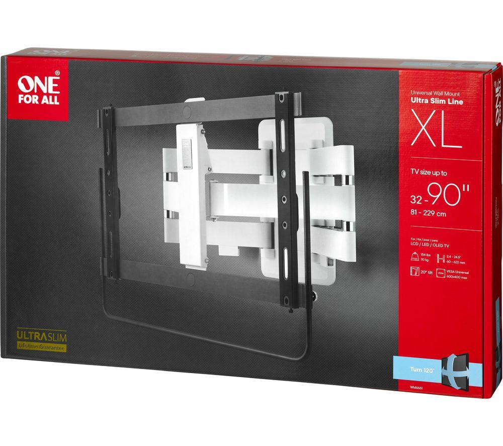ONE FOR ALL WM6661 Tilt & Swivel 32-90&rdquo; TV Bracket image number 2 of 5