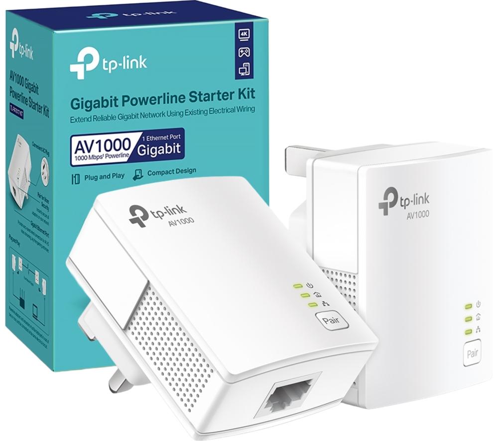 TP-LINK TL-PA7017 Powerline Adapter Kit &ndash; Twin Pack image number 2 of 9