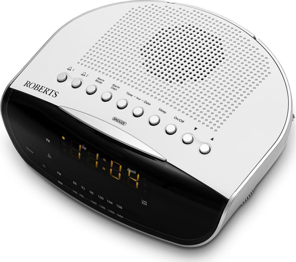 Buy ROBERTS CR9971 Chronologic VI FM Clock Radio White Currys