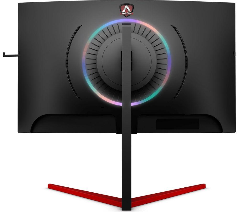 AOC AG273QCG Quad HD 27" Curved LCD Gaming Monitor - Black & Red image number 2 of 3