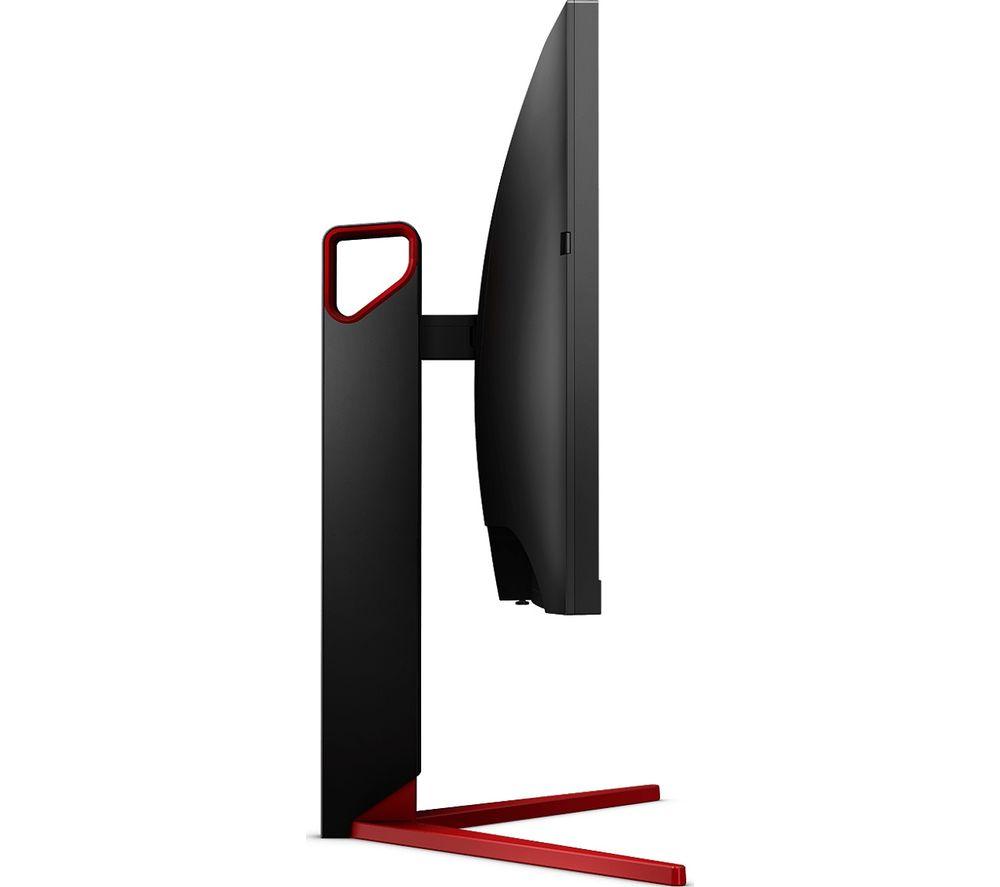 AOC AG273QCG Quad HD 27" Curved LCD Gaming Monitor - Black & Red image number 3 of 3