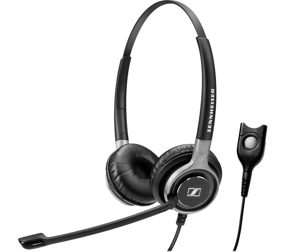 Sennheiser Century Sc 660 Headset - Black & Silver, Silver/Grey,Black