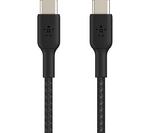BELKIN Braided USB Type-C to USB Type-C Cable - 1 m, Black