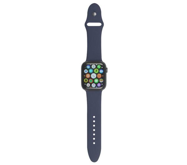 XQISIT Apple Watch 42 / 44 mm Silicone Strap - Blue, Small image number 0